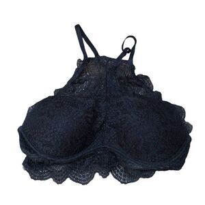 NEVER WORN Pink Push Up Bra Medium Black